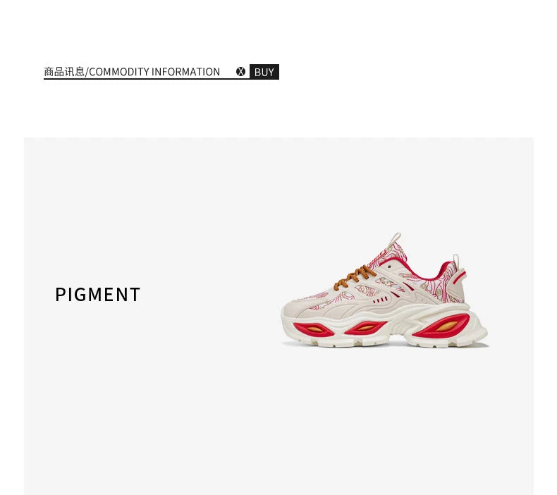 Chunky Sneakers Mens Original Designer Sports Shoes Fashion Casual Leather Fabric Breathable Height Increased Platform Gym Shoes