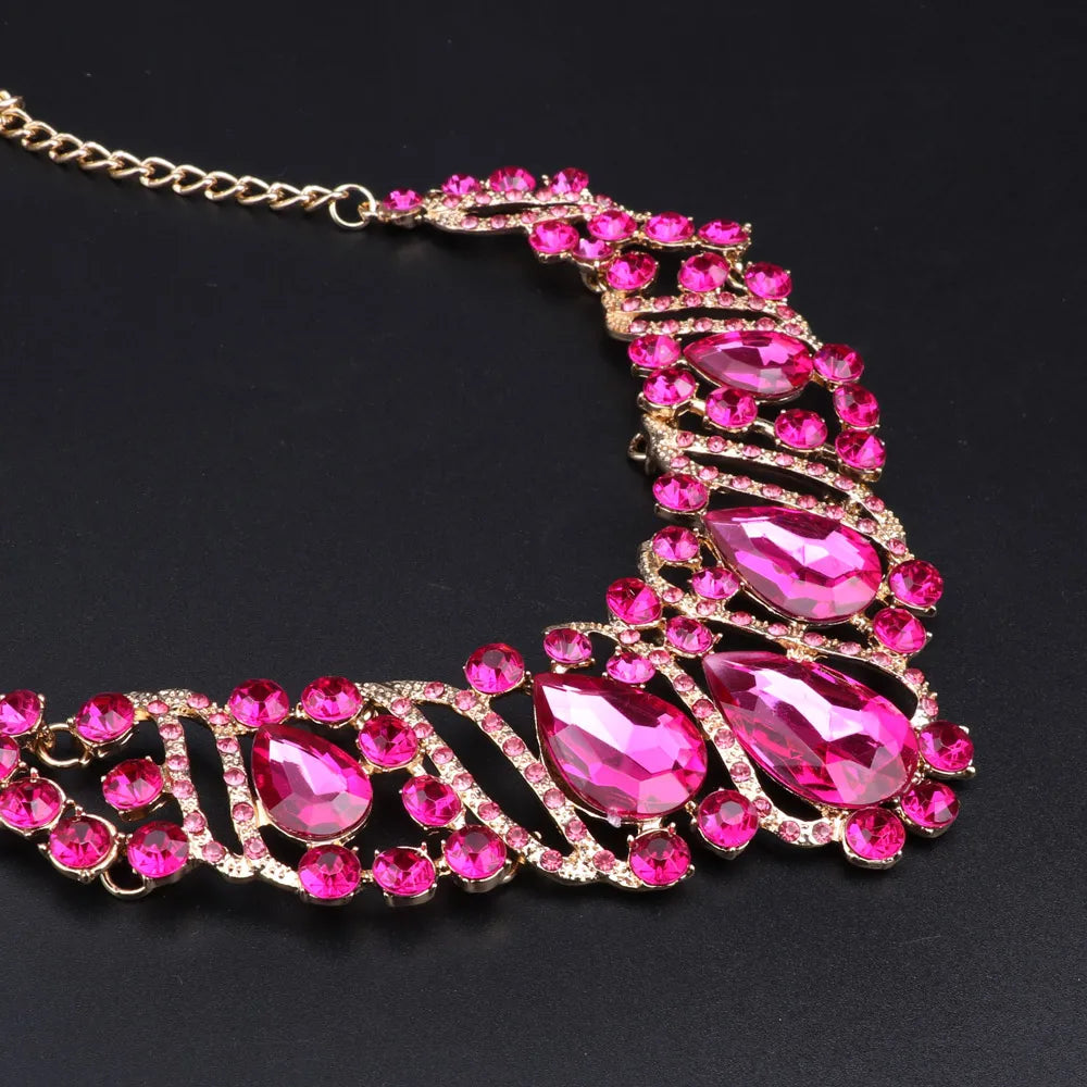 Necklace Earrings Indian Bridal Jewelry Sets For Brides Wedding