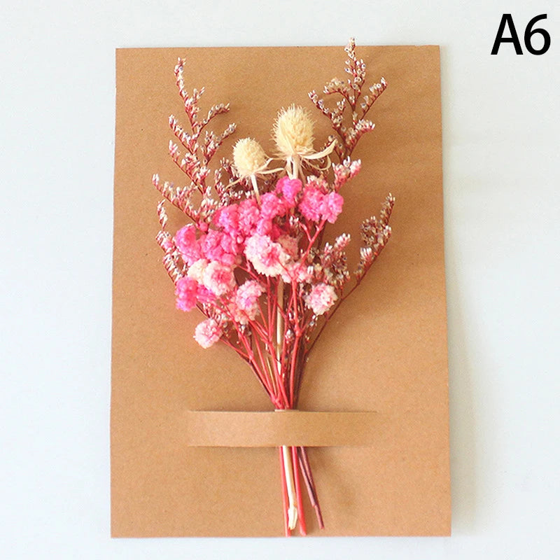1pc Mini Natural Dry Flowers Bouquet Bridesmaid Boutonnieres Christmas Wedding Decor Valentine's Day DIY Floral Materials