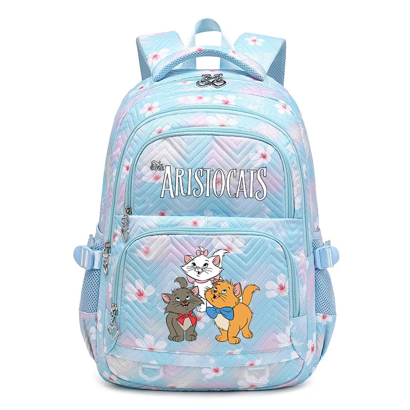 Disney The Aristocats Marie Waterproof Women Backpack Female Travel Bag Backpacks Schoolbag for Teenage Girls Bookbag Mochila