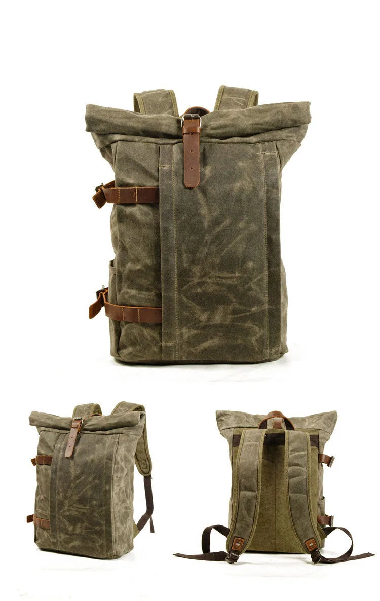 Outdoor backpack leisure fashion trend college student bag computer bag men's motorcycle backpack tide female mountaineering bag