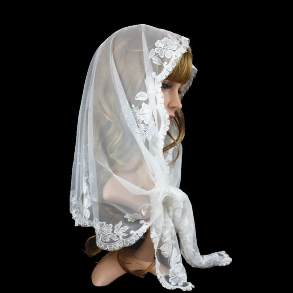 Style Lace Mantilla Women  Veil