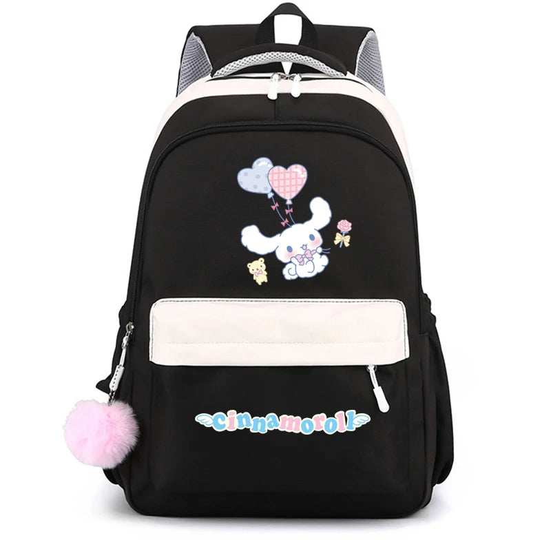 Cinnamoroll Backpack Children Girls Boy Sanrio Schoolbag Kawaii Student Back To School Rucksack Teen Kids Gift Women Travel Bags