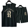 2024 Summer Men Clothing Basketball shorts quick drying pants Gym Short Sleeve T-shirt Shorts Set Tracksuits Men Casual Joggers