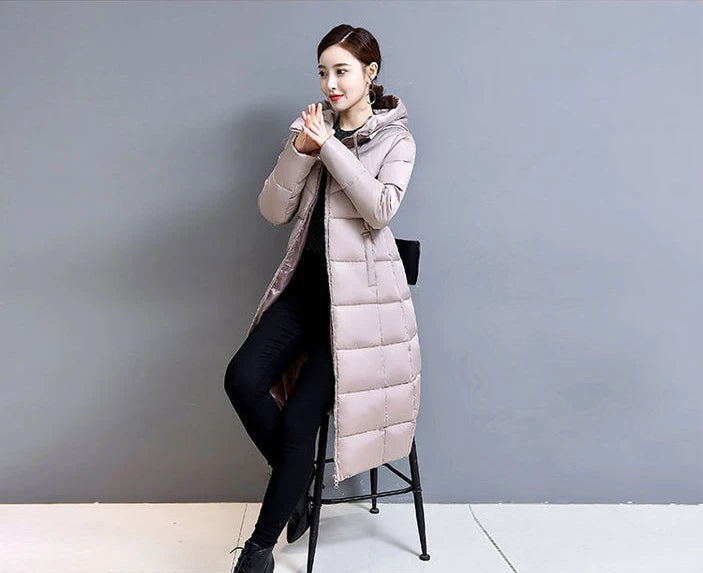 Very Warm Cold Trench Coat for Women Ultra Light Women's Jackets Winter 2025 Long Down Jacket Lightweight Padded Trend Parkas