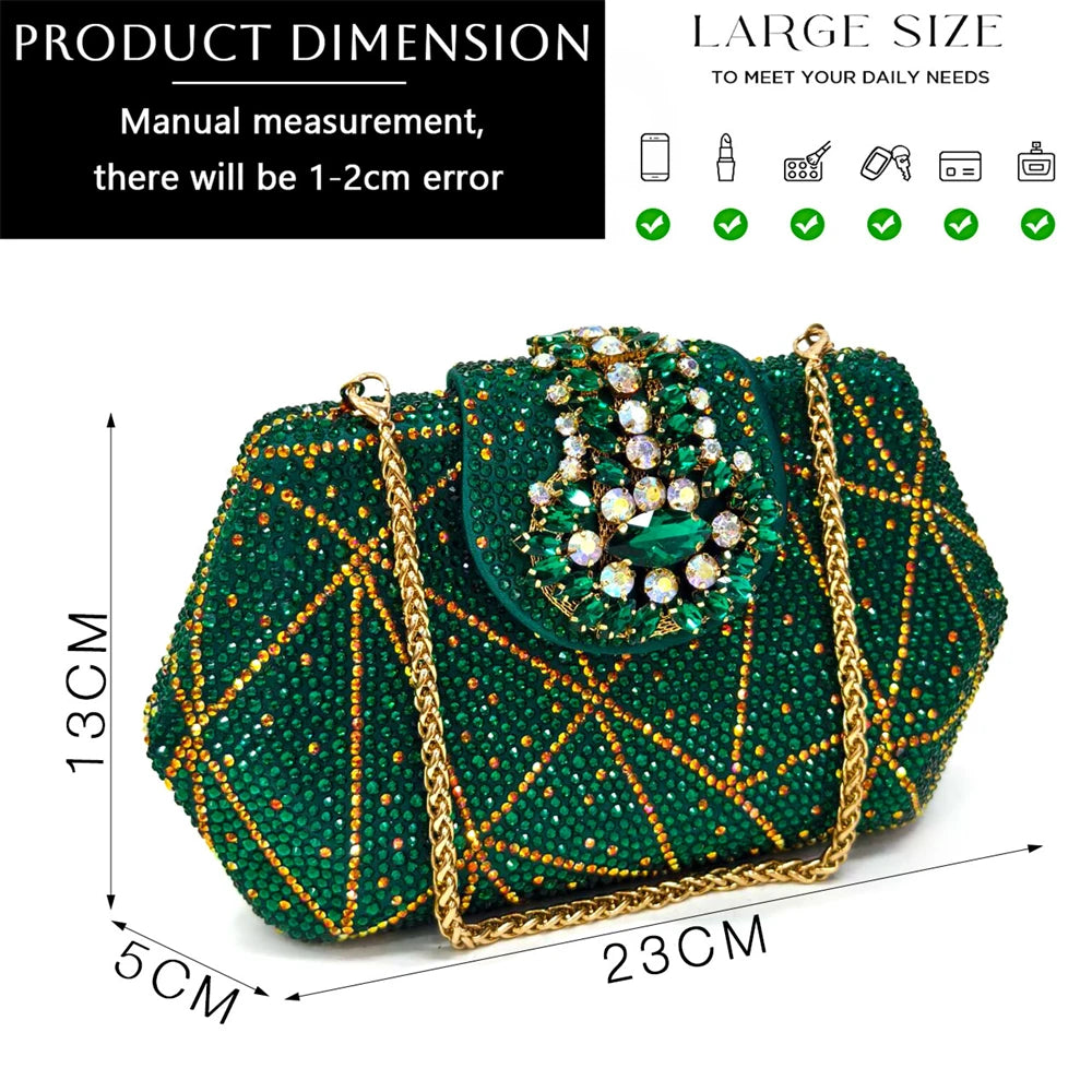 Venus Chan Nigerian Women Heel Party Ladies Italian Design Shoes And Bag Set Decorated with Rhinestone Handbag Wedding Party