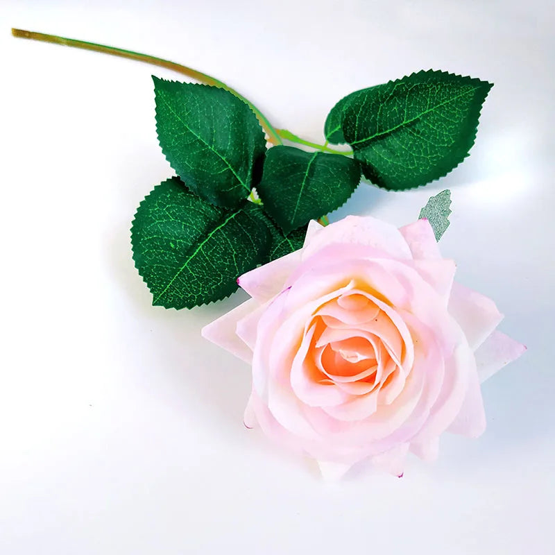 Wedding Decorations 12pcs/Lot Rose Latex Artificial Flowers Floral Silk Real Touch Rose Flowers Home Birthday Party Bouquet