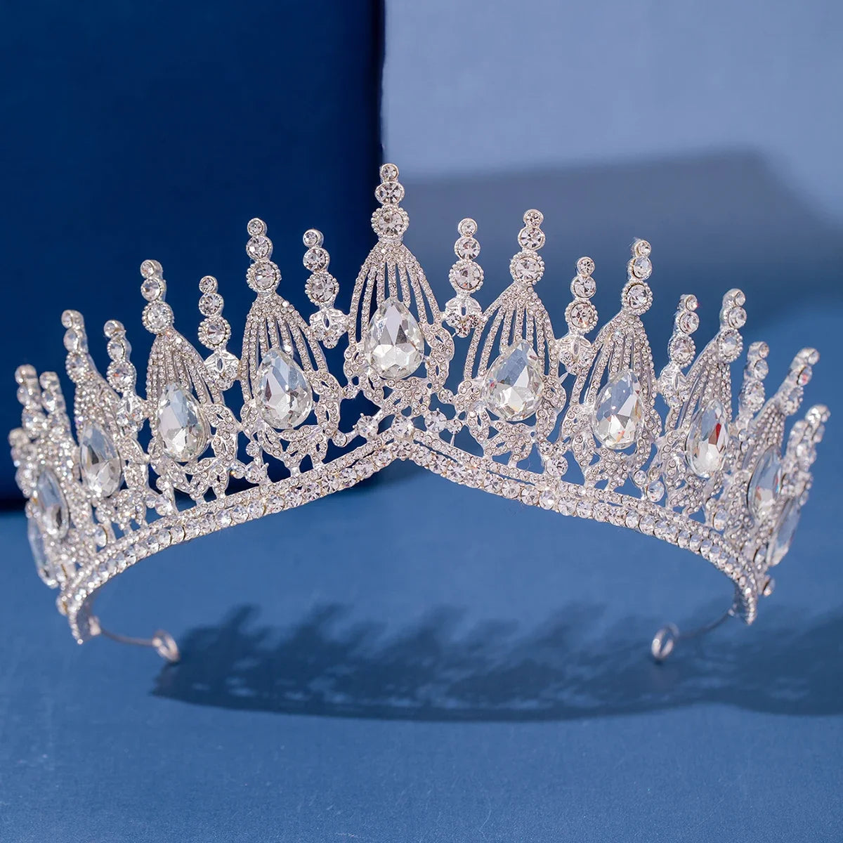 Baroque Crystal Tiaras And Crowns Luxury Rhinestone Prom Diadem Bridal Wedding Hair Accessories Jewelry Crown Tiara For Women