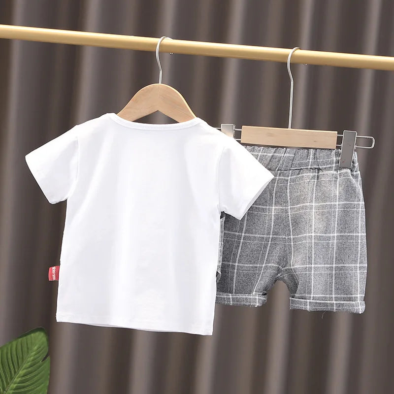 Summer Baby Girl Clothes Children Boys Fashion T-Shirt Shorts 2Pcs/Set New Toddler Casual Costume Infant Outfits Kids Tracksuits