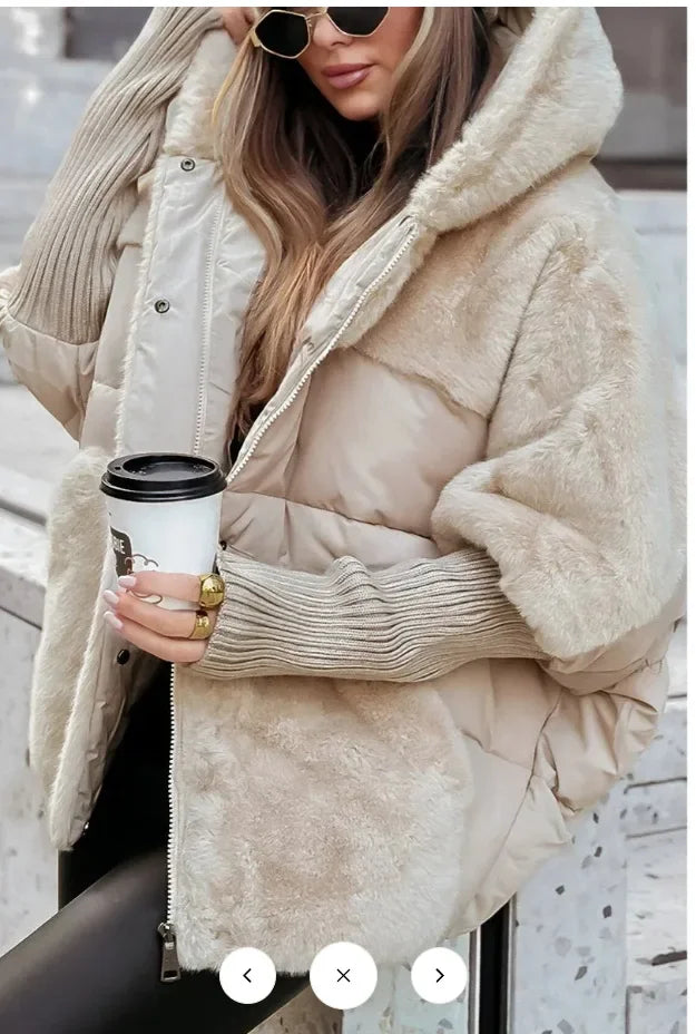 Winter Jacket Women 2024 Loose New Down Jacket Hooded Long Sleeve Winter Clothes