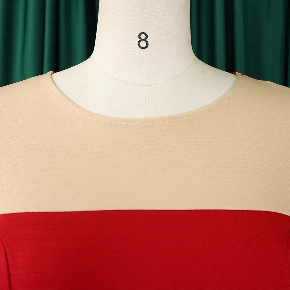 elegant red gala Dress