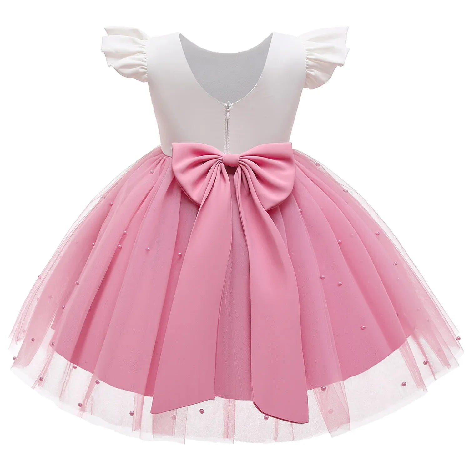 Cute Baby Girls Dress for Party Flower Lace Vintage Girl Dresses for 1-5Yrs Baby Clothes Holiday Kids Snow White Princess Dress