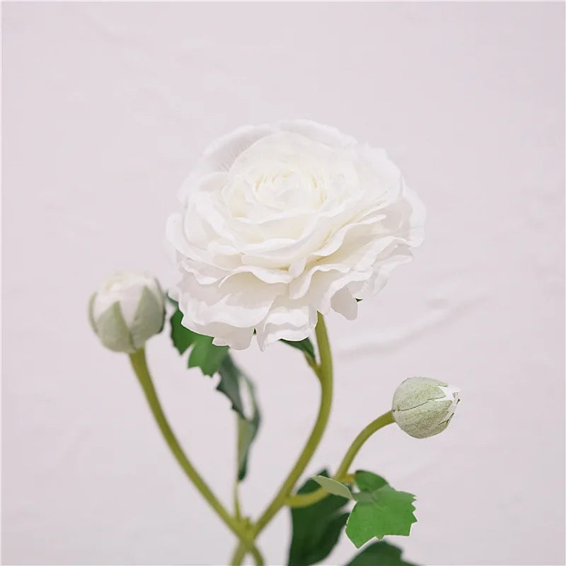 4Pc Hand Feel Moisturizing 3Heads Dew Lotus Artificial Real Touch Flowers Wedding Decor Bridal Bouquet Home Decoration Ornaments