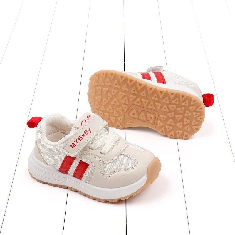 Baby Boys Girls Comfortable Sports Shoes Soft Sole Non-slip Solid Colour Toddler Shoes