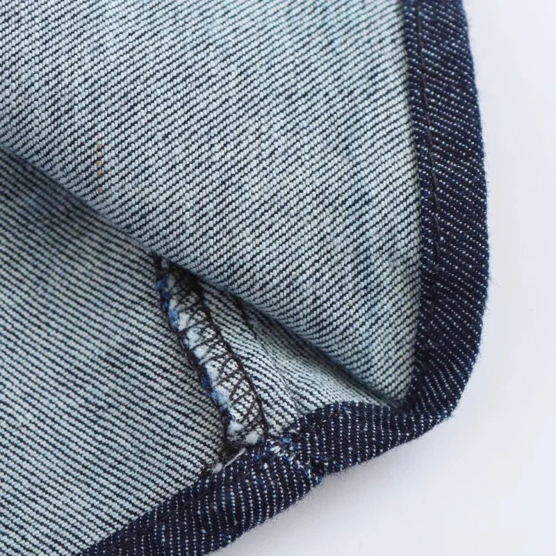 denim MIDI dress fashion elegant