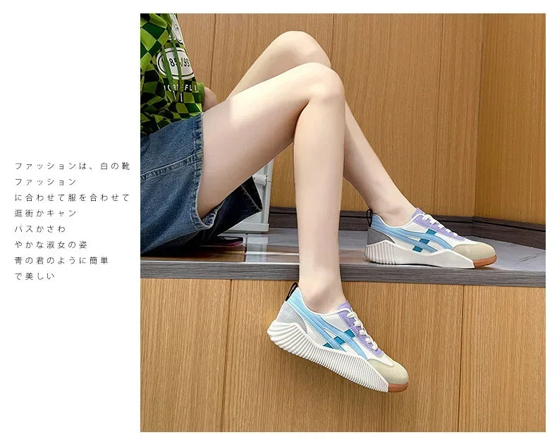 Women Sneakers 2025 New Sports Shoes for Women Fashion Comfort Sneakers All-match Thick Sole Lightweight Casual Running Shoes