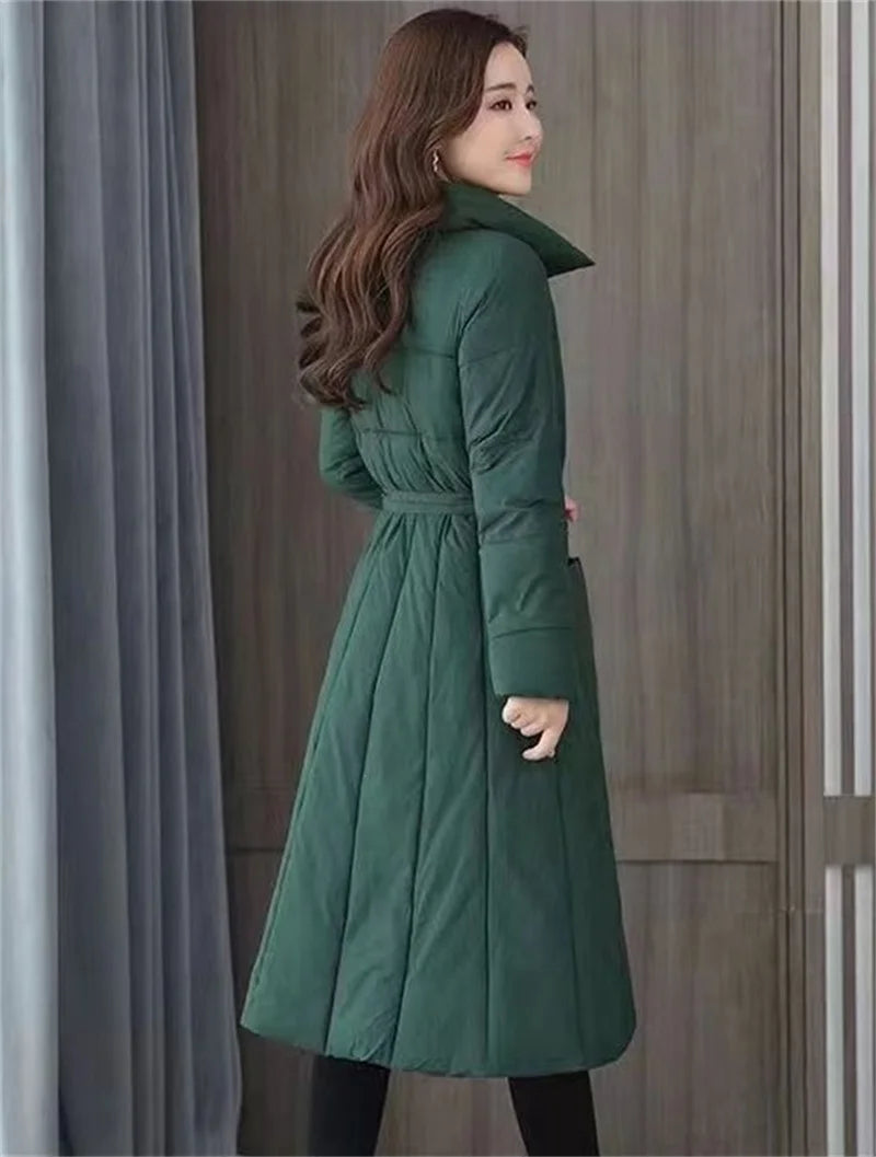 Winter Jacket Women Long Down Jackets Warm Parkas 2024 New Female's Casual Thick Quilted Cotton Puffer Coats Parkas Outwear