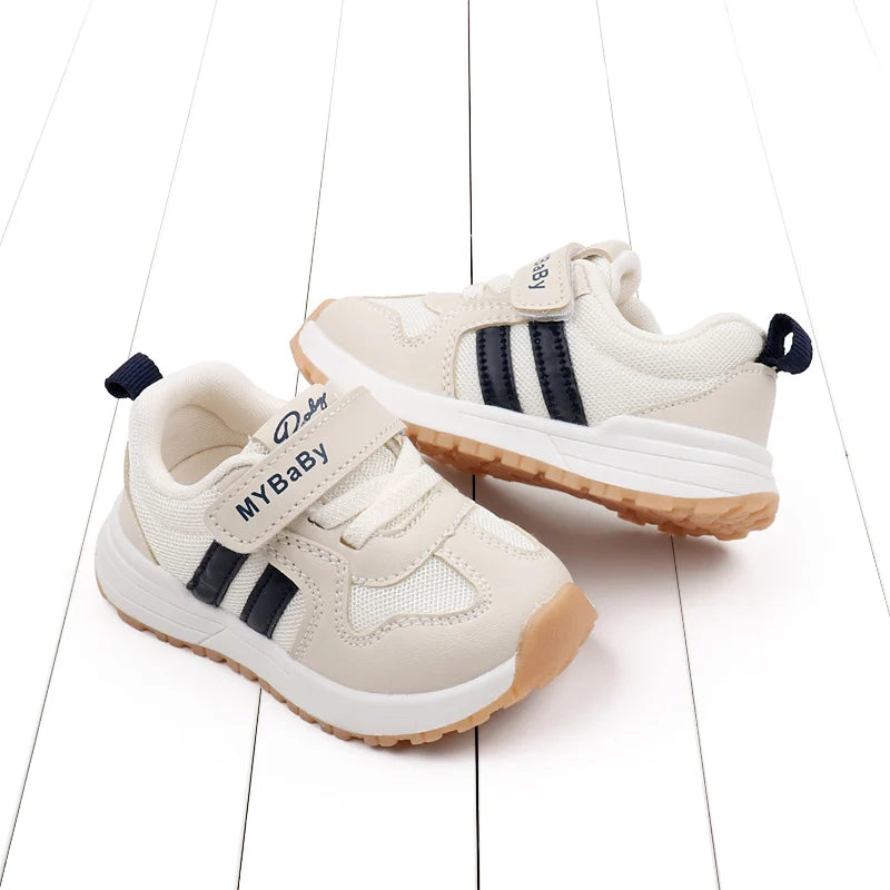 Baby Boys Girls Comfortable Sports Shoes Soft Sole Non-slip Solid Colour Toddler Shoes
