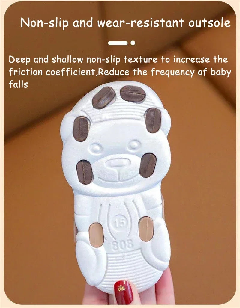 High Quality Comfortable Breathable Baby Children Outdoor Sandals Simple Versatile Cute Cartoon Boys Girls Infants Walking Shoes