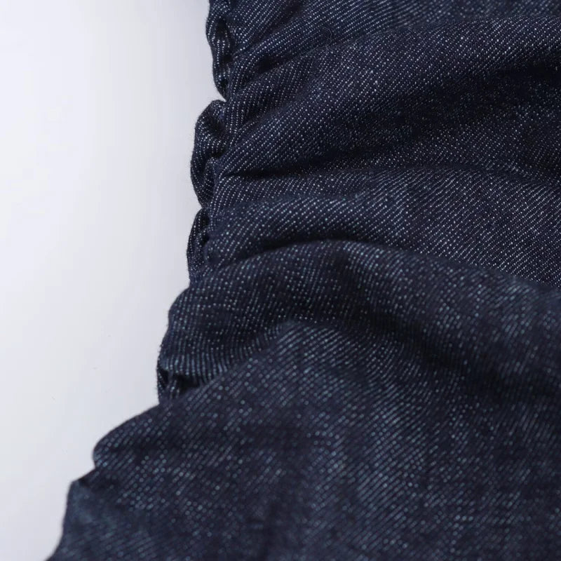 denim MIDI dress fashion elegant
