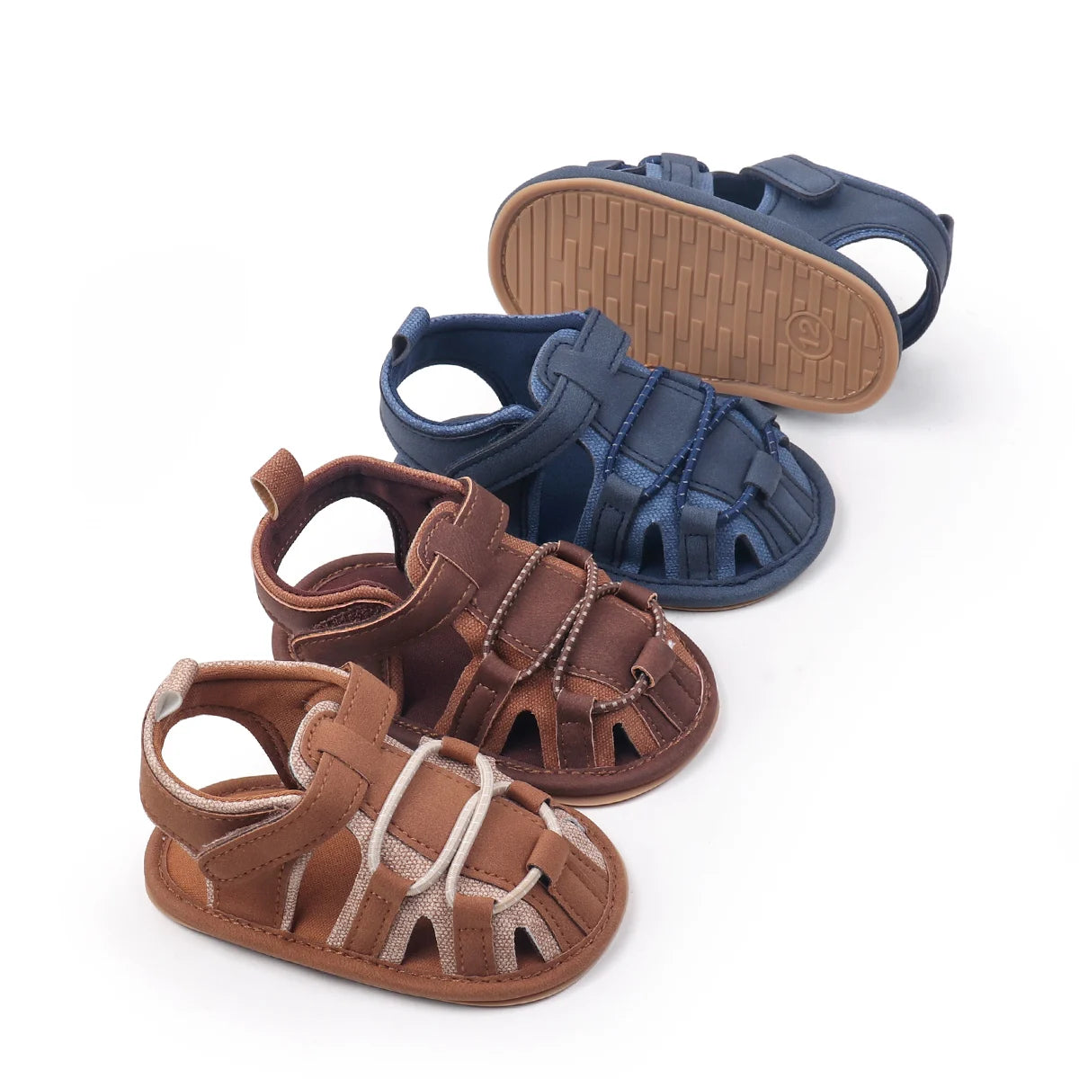 New Baby Shoes For Learning To Walk Spring And Summer Fashion Baby Shoes Soft Sole Anti-slip Sandals For Boys And Girls With Vel