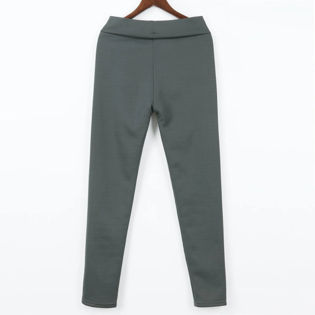 Ladies Pants Autumn Winter Warm Thick Tights Thermal Leggings Fleece Lined Pants Skinny Long Johns Warm Pantyhose For Women.