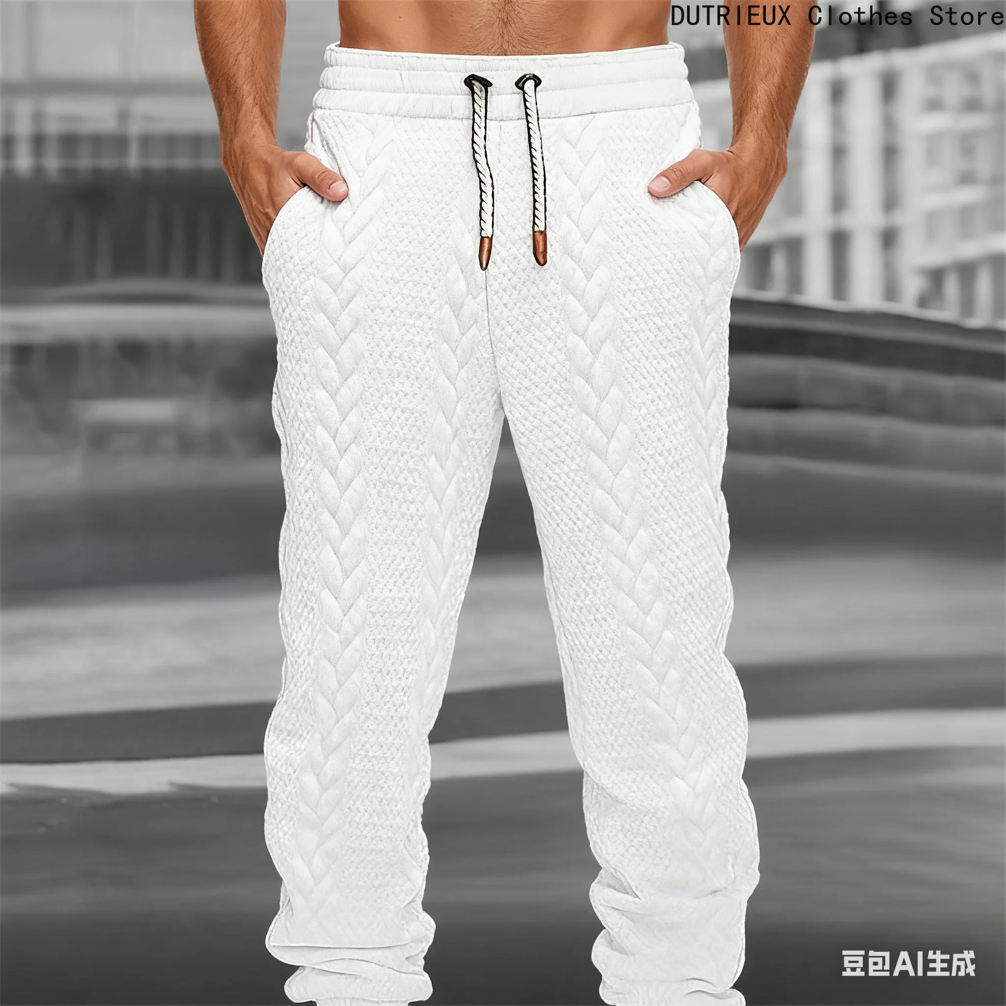 Fall/Winter Men's Pants, Soft and Comfortable Casual Sportswear Pants, Fashionable Street Business Men's  Trousers