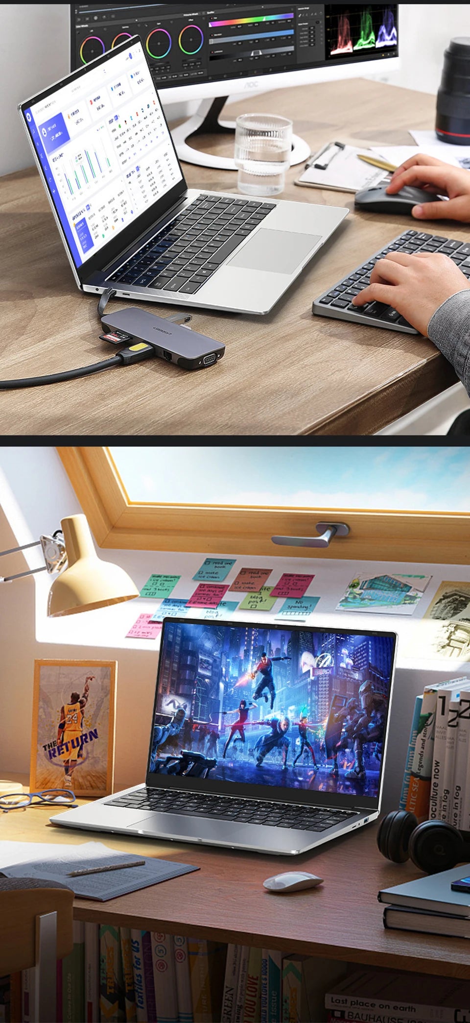 14.1 inch Laptop Computer Portable Windows 11 Pro Core i7-7500U Notebook 12GB RAM 1TB 2TB SSD Office Study Laptops