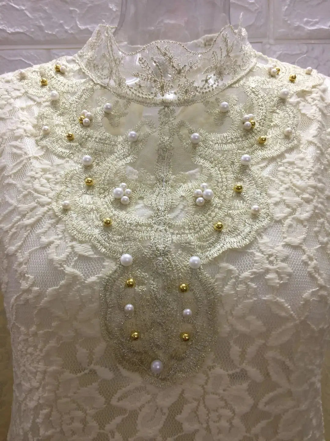 Women T Shirts Vintage Spring Winter Tees Autumn Lace Beads Hole Sexy Tops Warm Blouse Top Casual Full Long Sleeve Shirt