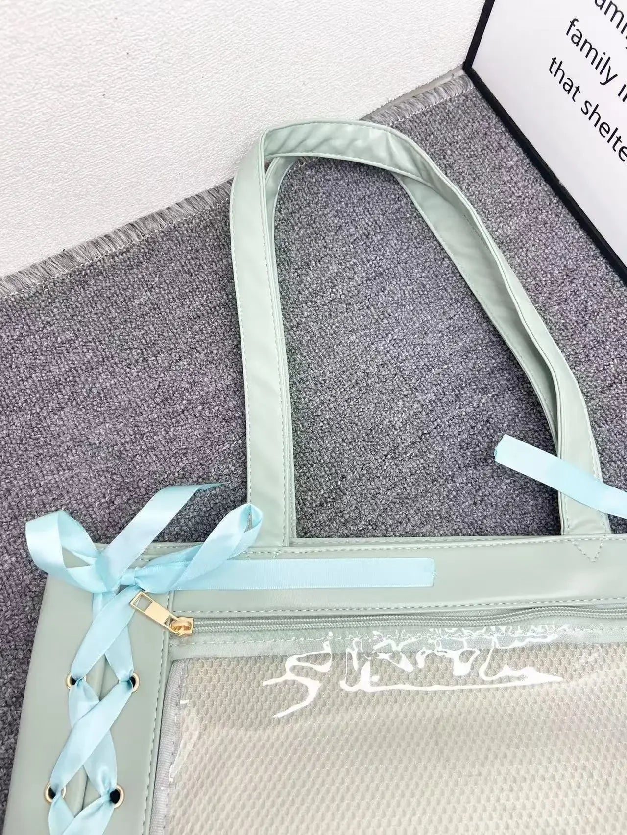 New Y2K Sweet Lolita Pink Ita Bag Women Japanese Transparent Large Capacity Tote Bag Ladies Harajuku Kawaii Handbag Aesthetic