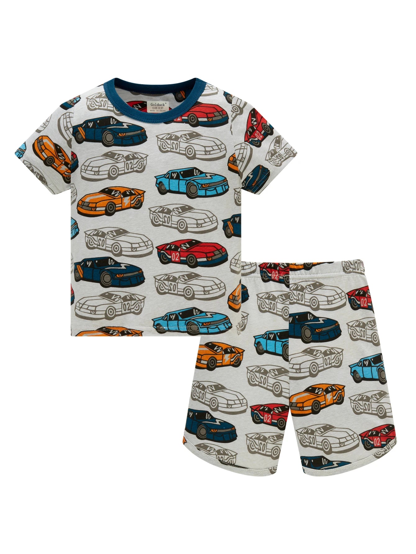 Summer children's clothing set for boys and girls aged 1-8, sleepwear set, cotton full printed cartoon 2ps, comfortable pajamas