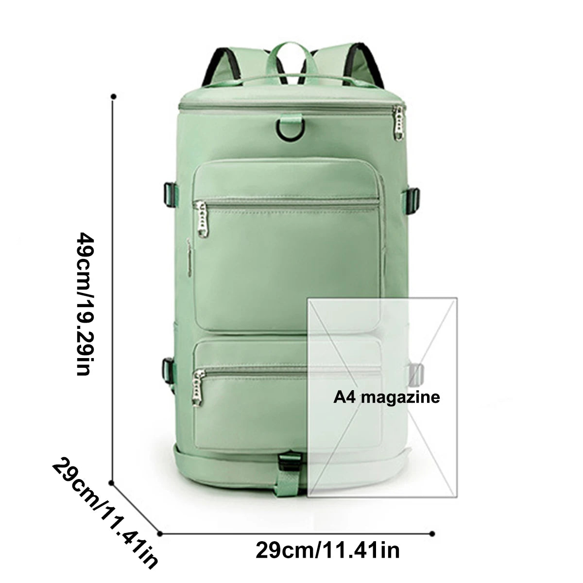Large Capacity New Backpack Travel Bag Sports Waterproof Fitness Bag Multi Functional Single Shoulder Portable Luggage Bag