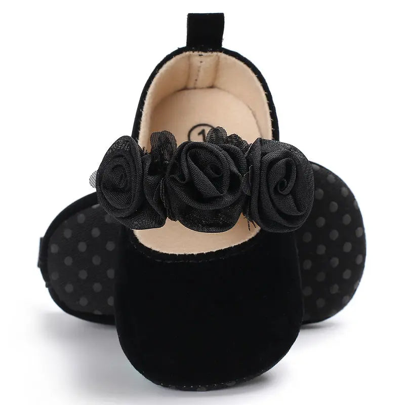 Infant Newborn Soft Sweet Mary Jane Baby Shoes Kids Wedding Party Dress Footwear Children Princess First Walker Baby Girl Shoes