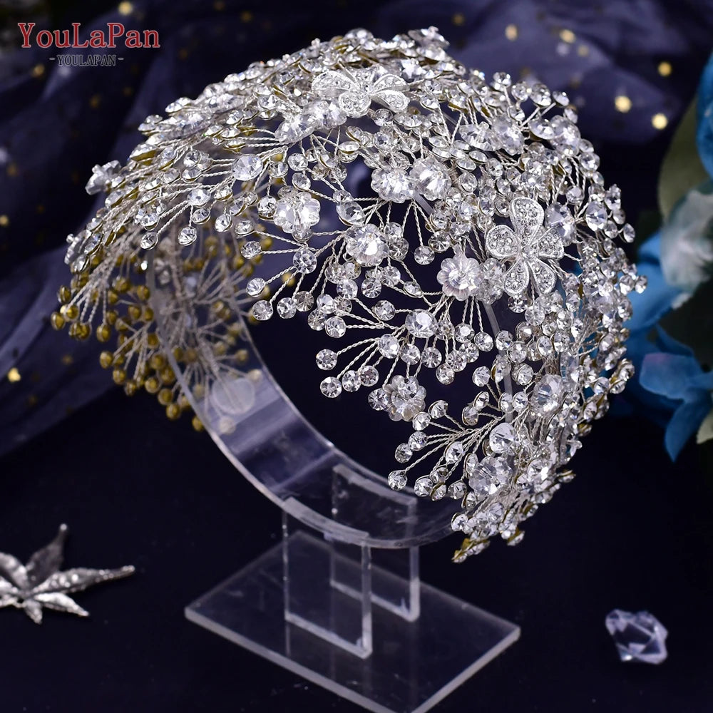 YouLaPan Luxury Women Belts Bling Rhinestone Accessories For Wedding Brides Alloy Flower Belts For Bridesmaid Dresses Sash SH240
