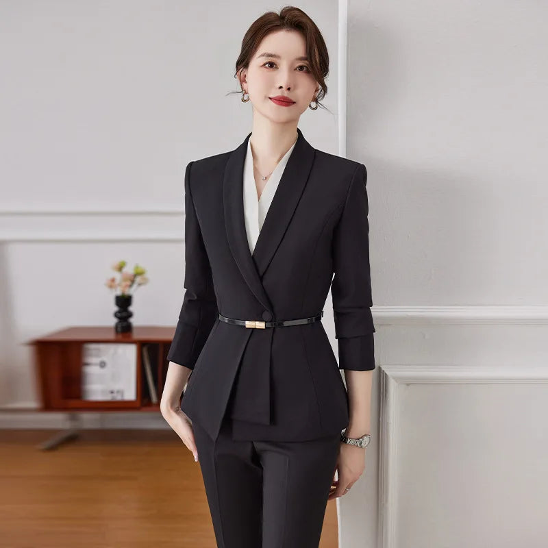 elegant Women Solid Suits