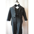 Boys Wedding Birthday Party Blazer Tuxedo Baby Boy Christening Outfit Coat Shirt Pant Vest BowTie Gentleman Suit Baptism Clothes