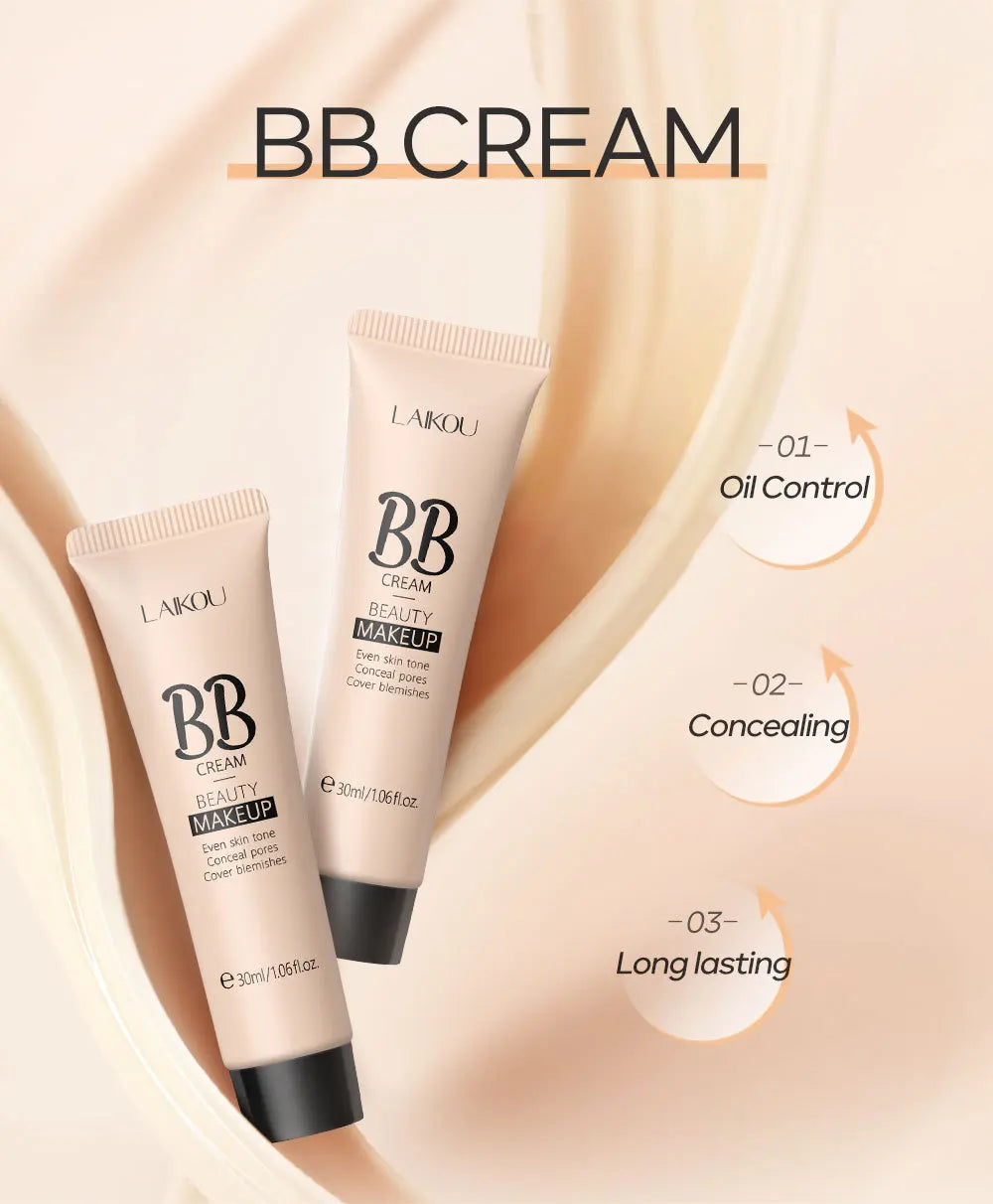 9-color Optional Concealer BB Cream 30ml Natural Facial Concealer Primer Ultimate Coverage Waterproof Foundations Makeup