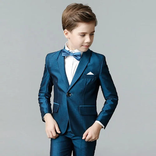 Boys' Formal Suit Set – Wedding, Party & Special Occasion Outfit, Ages 2–16
