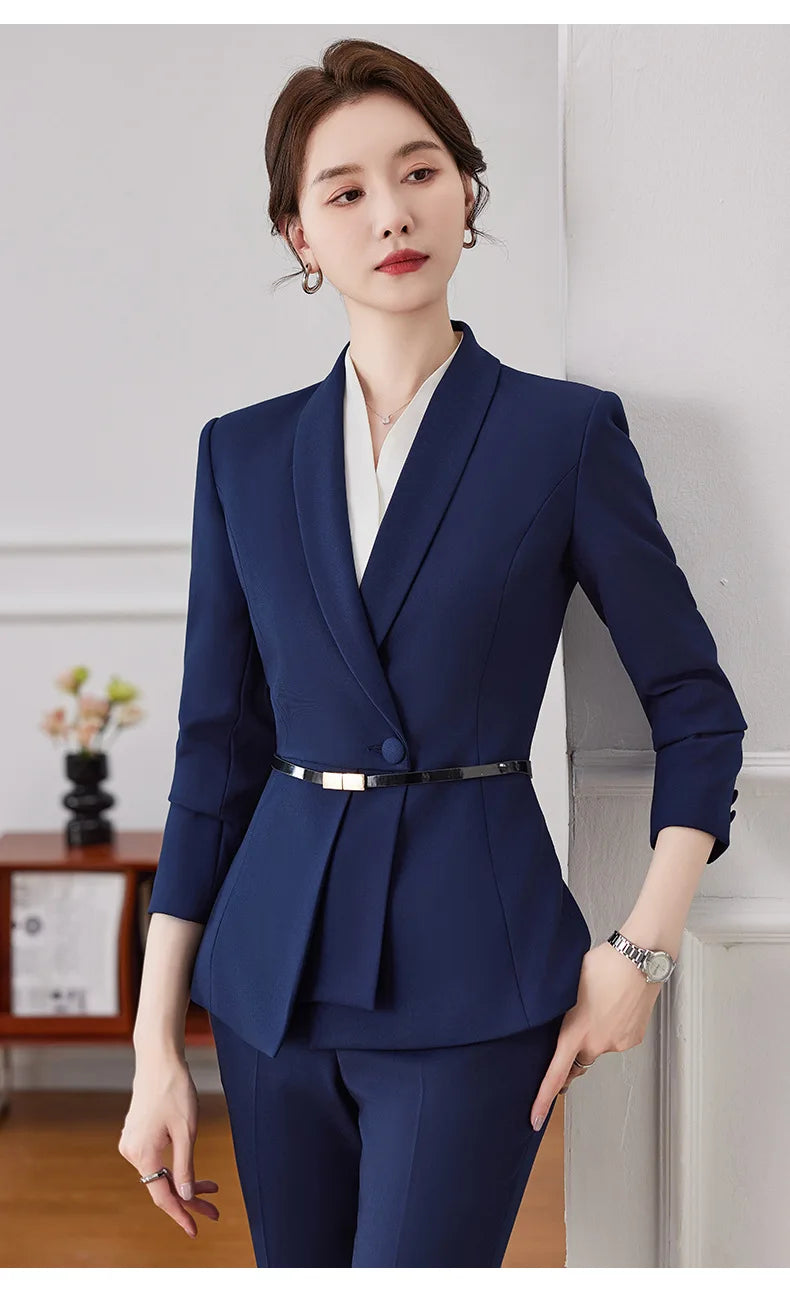 elegant Women Solid Suits