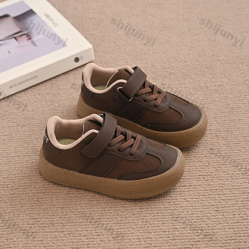 Children Casual Sports Shoes 2025 Spring New Girls Running Shoes Kids Sneakers Fashion Single Shoes Boys Leisure Walking Shoe