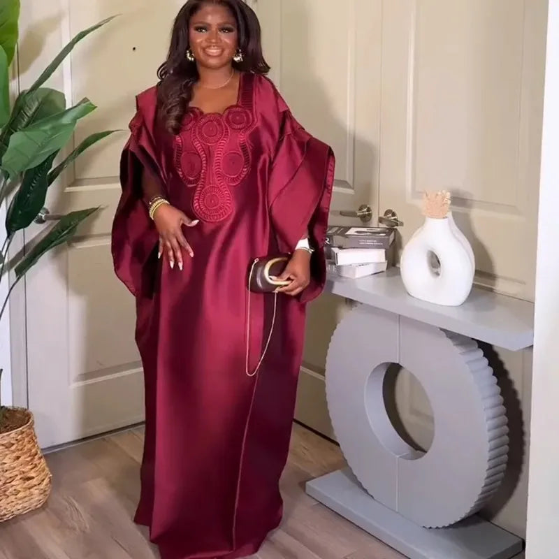 2025 African Dresses for Women Traditional Africa Clothing Dashiki Ankara Outfits Gown Abayas Robe Muslim Kaftan Maxi Long Dress