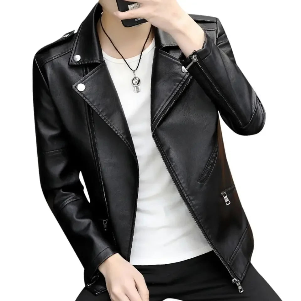 Men's Suit Jackets New In Coat Casual Spring Clothes Fashion 2025 Male Leather Blazer Original Trendy Fashionable Elegant Loose