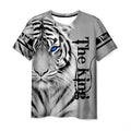Men's Lion 3D Print T-Shirt – Oversized Quick-Dry Short Sleeve Summer Tee