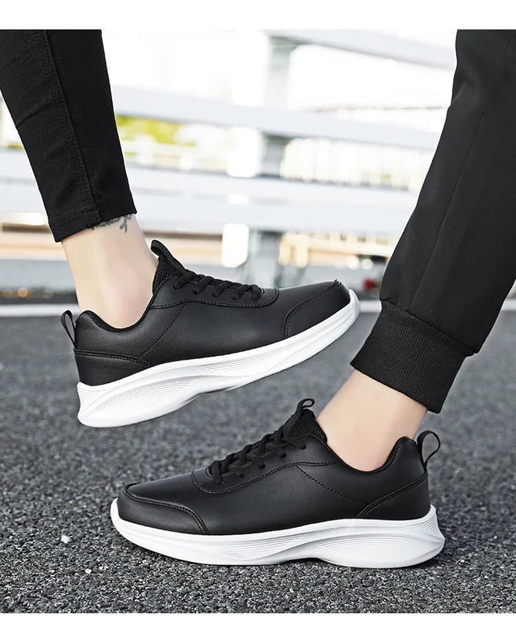 Women Men Shoes 2024 Autumn PU Leather Men's Sneakers Non-slip Casual Footwear Trainer Men Tenis Masculino Zapatillas Hombre