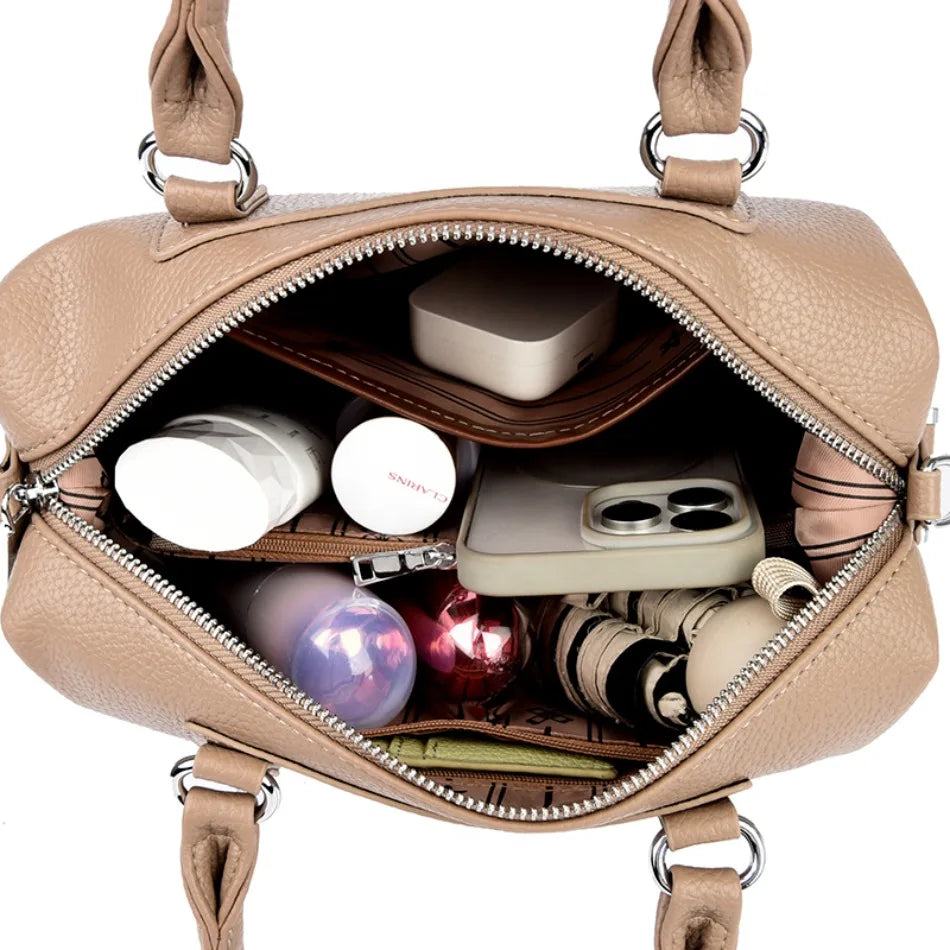 High Quality Soft Pu Leather Casual Tote Bags Women Hand Bags Shoulder Crossbody Messanger Bag Female Large Capacity Sac A Main