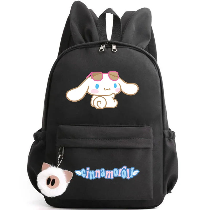 Cinnamoroll School Bags Backpack for Girl Boy Student Teenager Rucksack Women Casual Travel Rabbit Ears Mochila