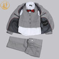 Boys Formal Suit Three Pieces Hot Sale Classical Kids Winter Wear Flat Single Breasted Baby Boy Clothes Formal Boys