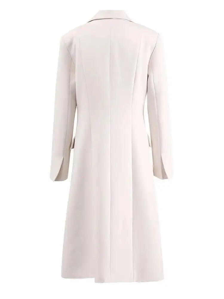 Women  Buckle Long Elegant Blazer