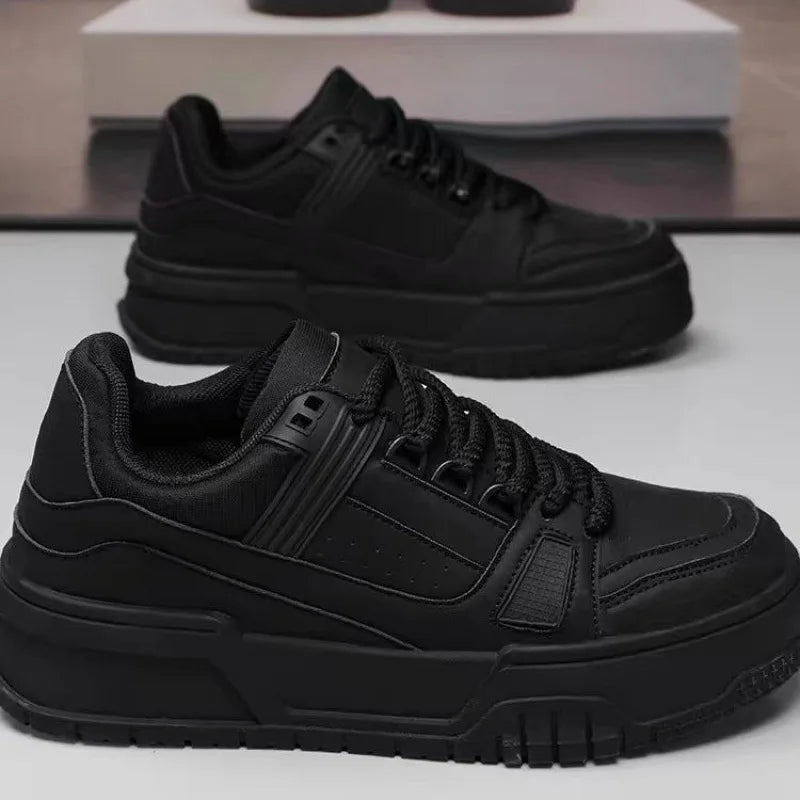 2025 New Fashion Trend Casual Shoes for Men pu Breathable Versatile Sports Shoes Low Top Comfortable Outdoor Board Shoes