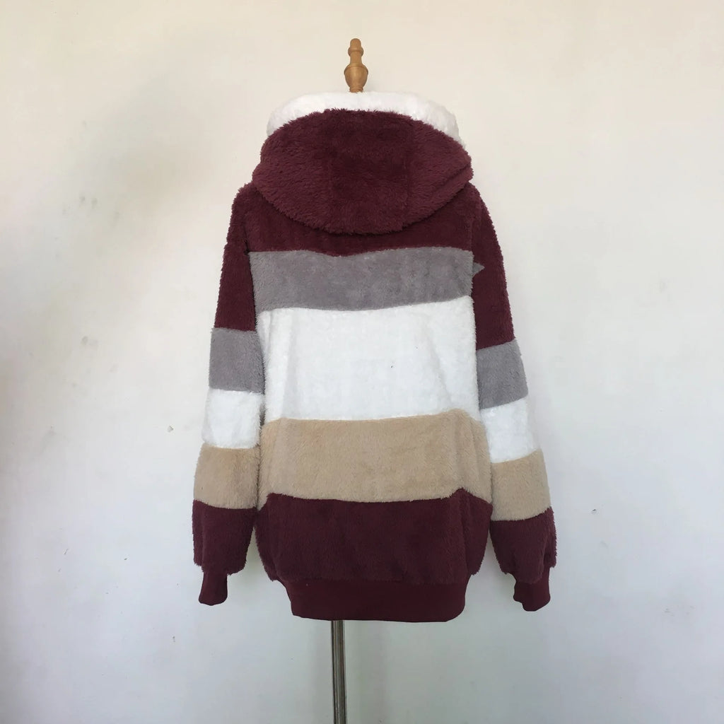 2025 Women's Warm Coats Jackets for Autumn Winter Long Jacket Warm Thick Fleece Faux Fur Coat Plush Teddy Woman Fur Coat Female